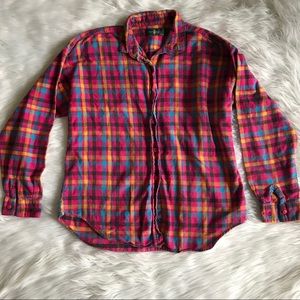 Vintage Hunt Club Pink Flannel size Large